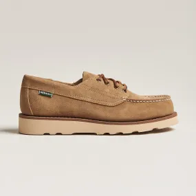 Askookfield Suede Boat Shoe Beige Camel