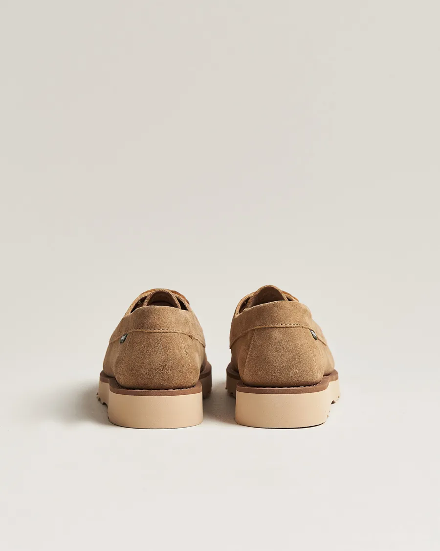 Askookfield Suede Boat Shoe Beige Camel