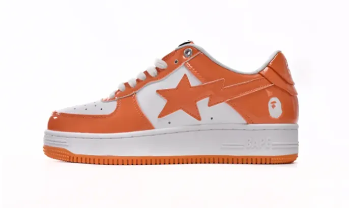 Bape BapeSta Low White Orange