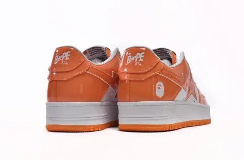 Bape BapeSta Low White Orange