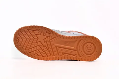 Bape BapeSta Low White Orange