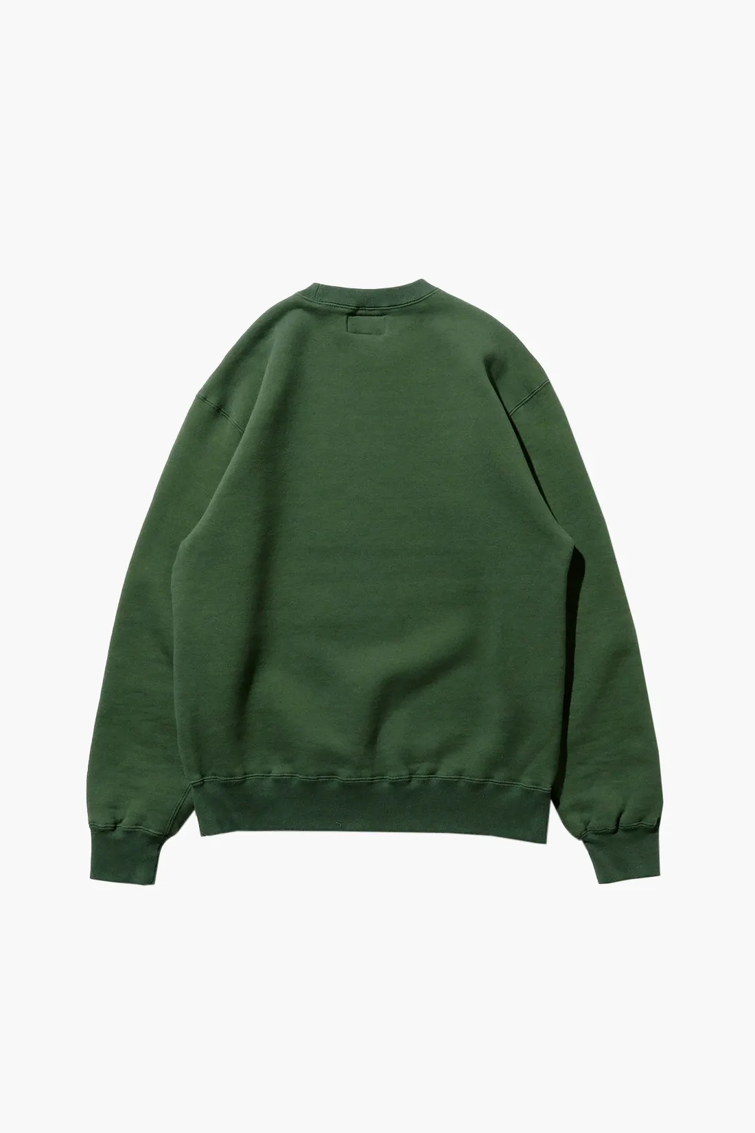 Beams plus Crew sweat Green 65 - GRADUATE STORE