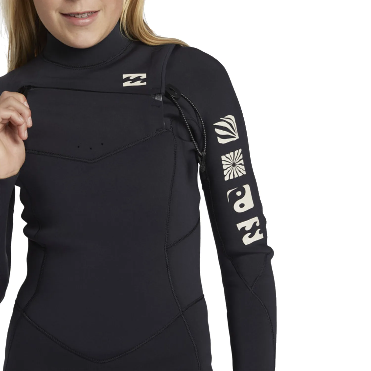 Billabong | Combinaison Intégrale Fille 4/3 mm Synergy Natural Chest Zip