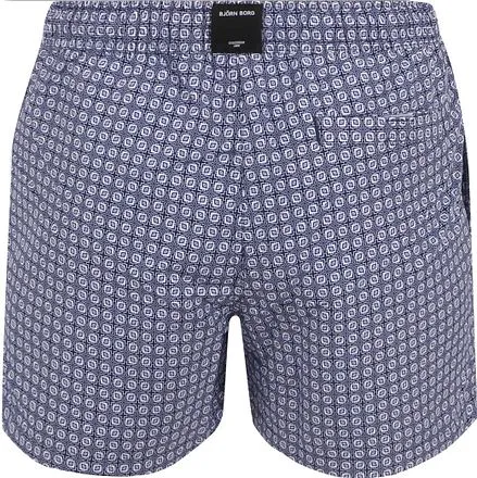 Bjorn Borg Short de Bain Bleu Impression 10003193-P0580 comm