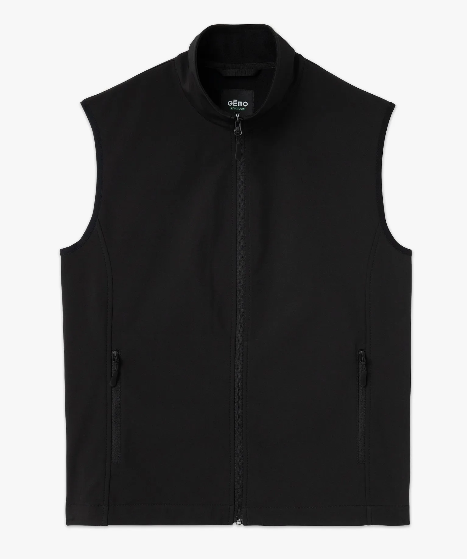 Blouson sans manches avec col montant homme noir