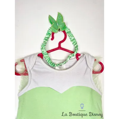 Body Déguisement Fée Clochette Disney Baby by Disney Store taille 18-24 mois Peter Pan blanc vert