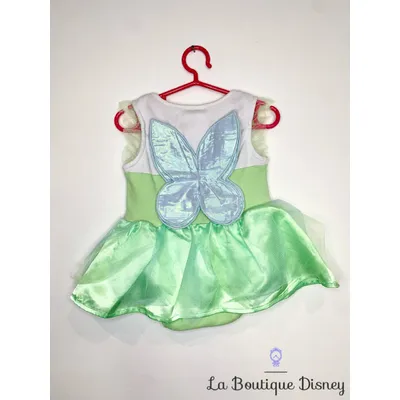 Body Déguisement Fée Clochette Disney Baby by Disney Store taille 18-24 mois Peter Pan blanc vert