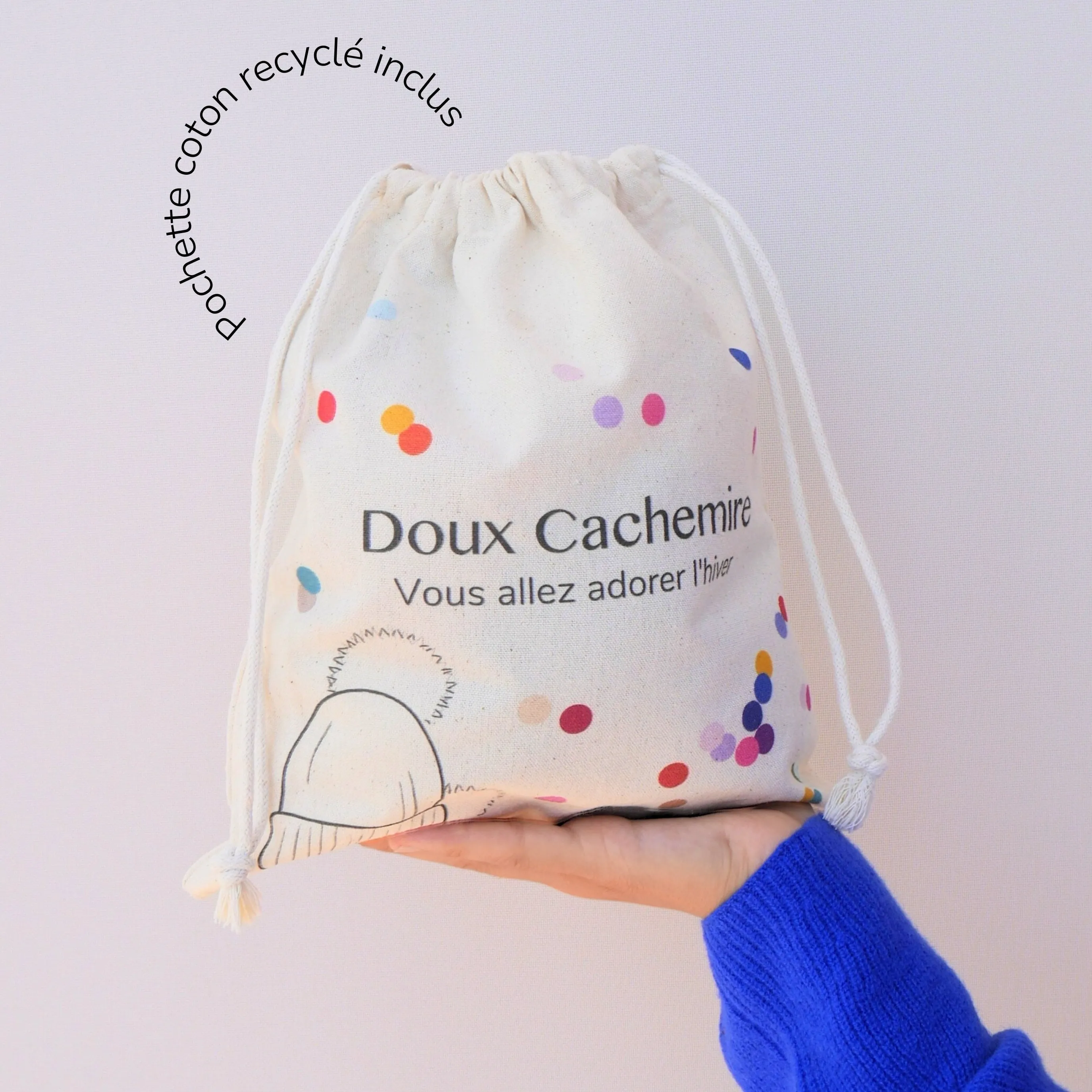 Bonnet cachemire pompon