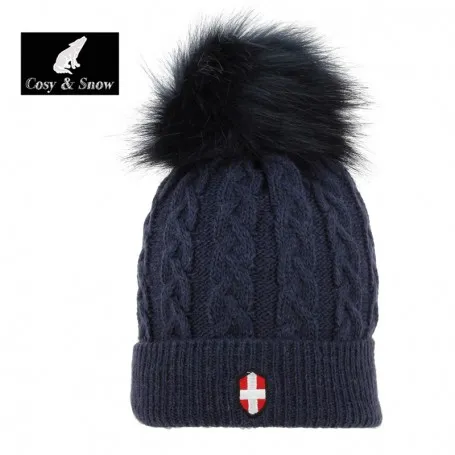 Bonnet de ski COSY & SNOW Steph Bleu marine Femme