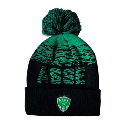 Bonnet pompom ASSE dégradé vert