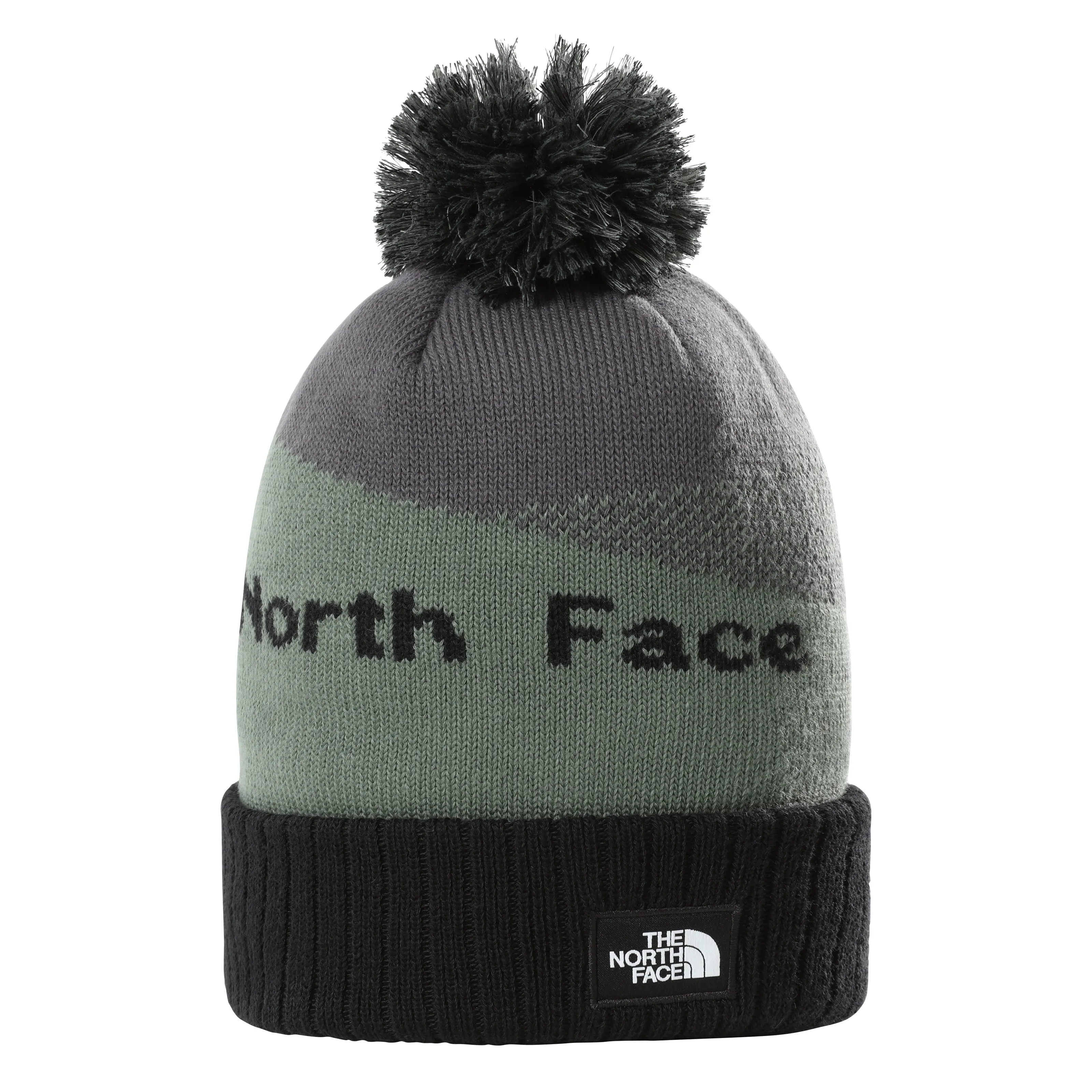 bonnet the north face RECYCLED POM POM TNFMGRYHTR/TNFB/LRLWRTHGN