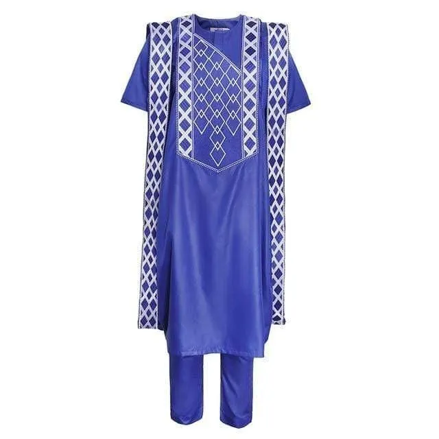 Boubou Africain Bleu