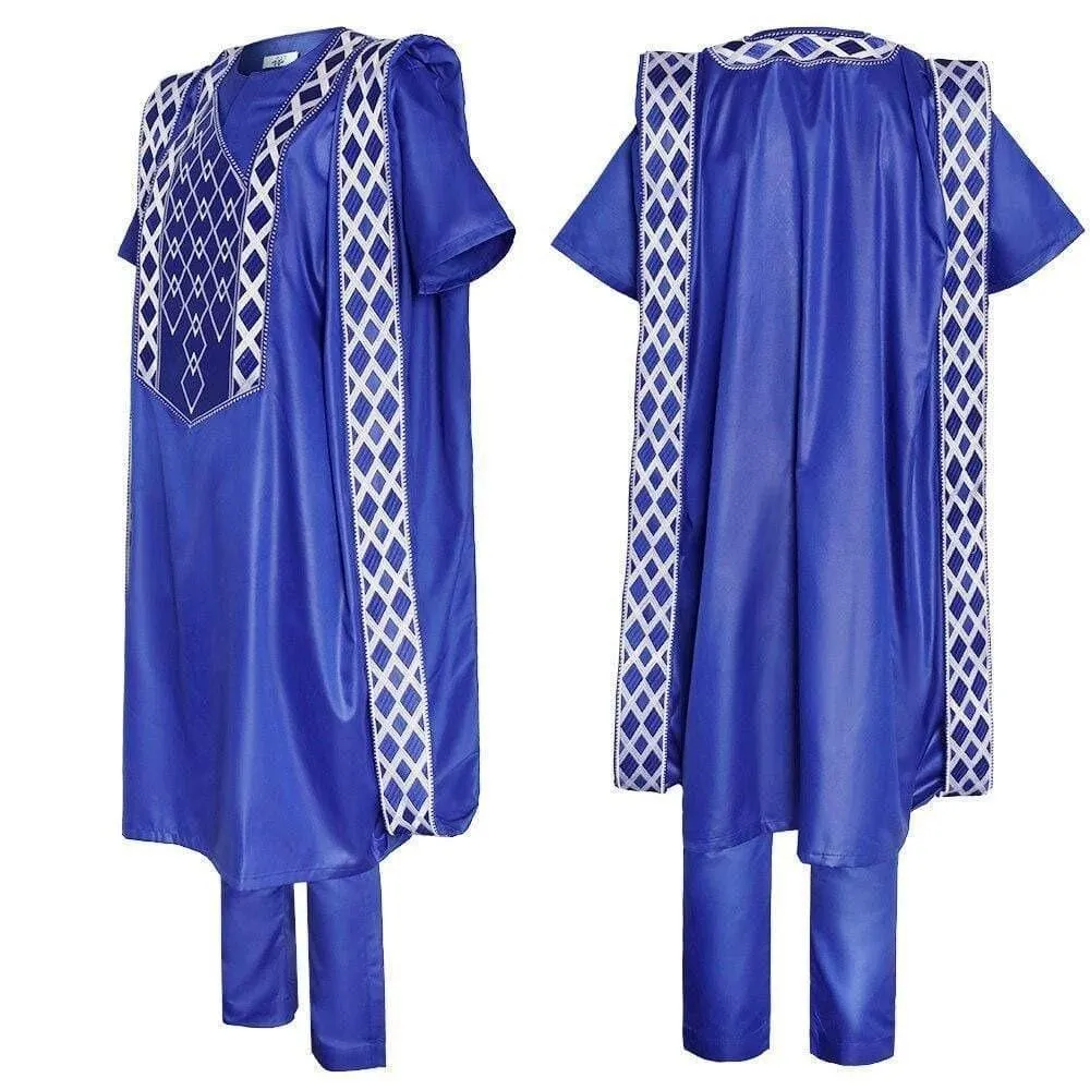 Boubou Africain Bleu