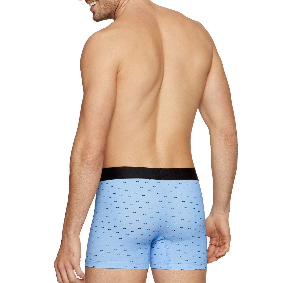 Boxer bleu clair homme motifs petit noeud signé Eden Park