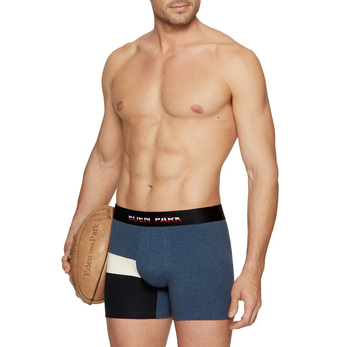 Boxer homme en coton tricolore signé Eden Park