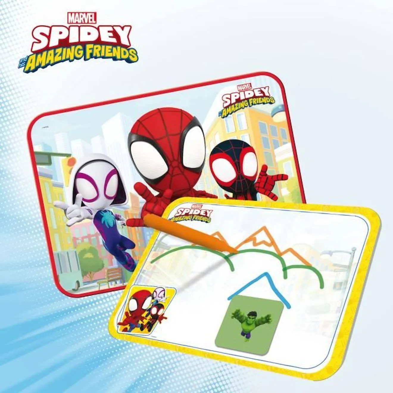 Bureau d'activités pour enfants - Spidey Super desk - Edu games - LISCIANI bleu - Lisciani Giochi