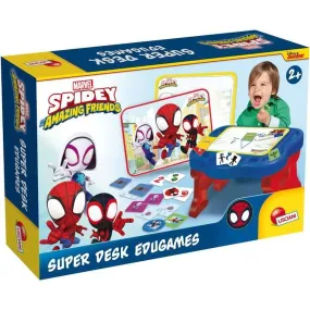 Bureau d'activités pour enfants - Spidey Super desk - Edu games - LISCIANI bleu - Lisciani Giochi