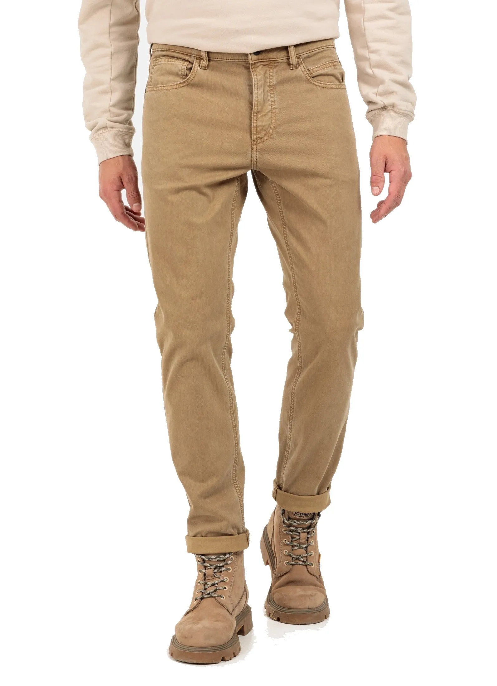 CAMEL ACTIVE PANTALON GRANDE LONGUEUR Taupe