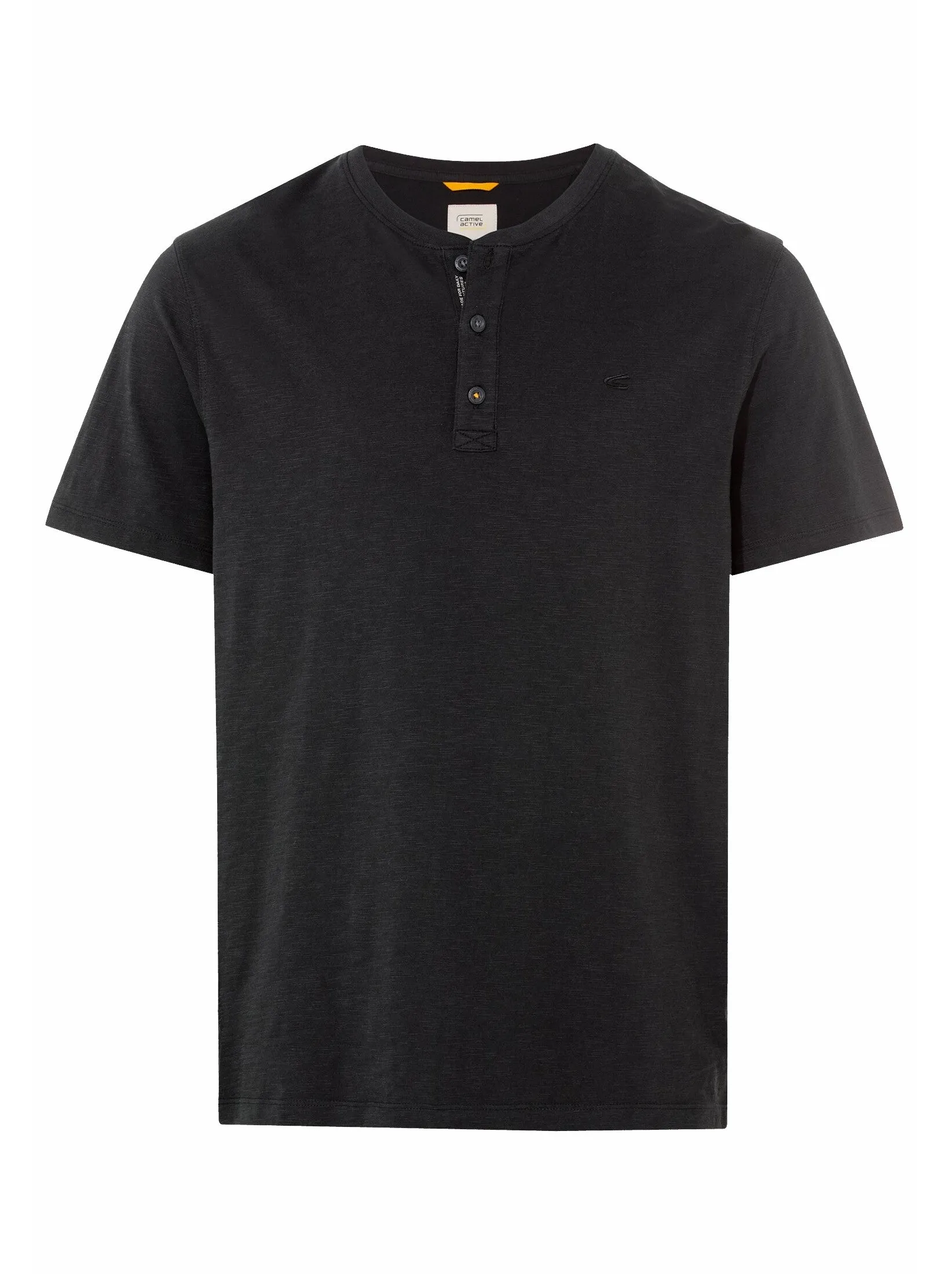 CAMEL ACTIVE TEE SHIRT BOUTON Noir