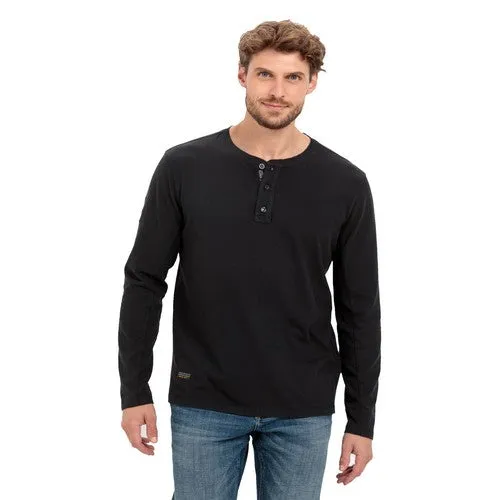 CAMEL ACTIVE TEE SHIRT MANCHES LONGUES Noir