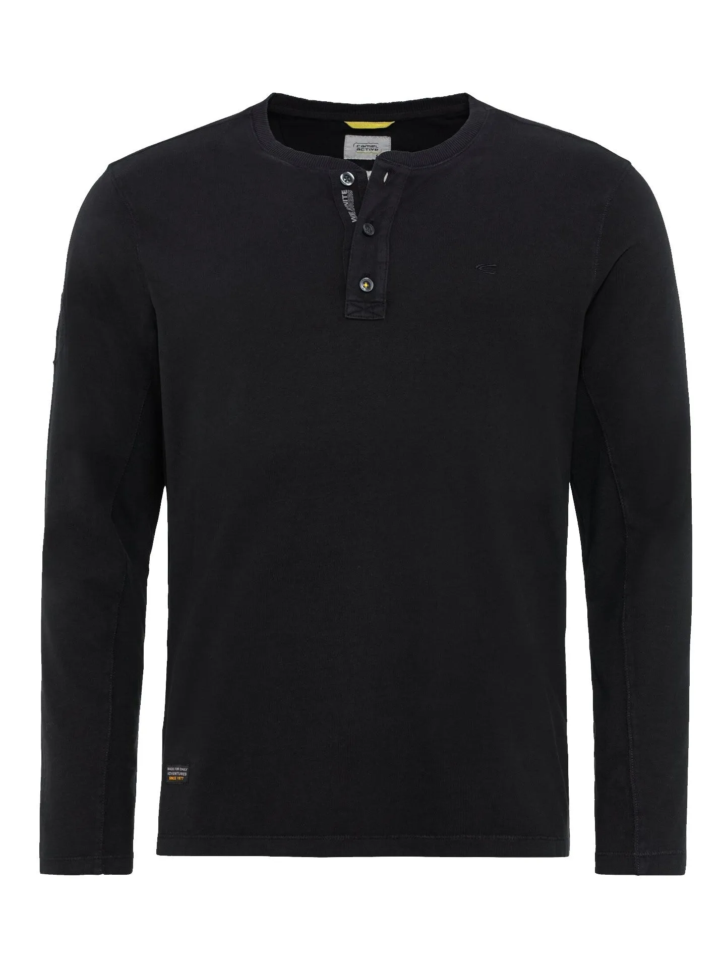 CAMEL ACTIVE TEE SHIRT MANCHES LONGUES Noir