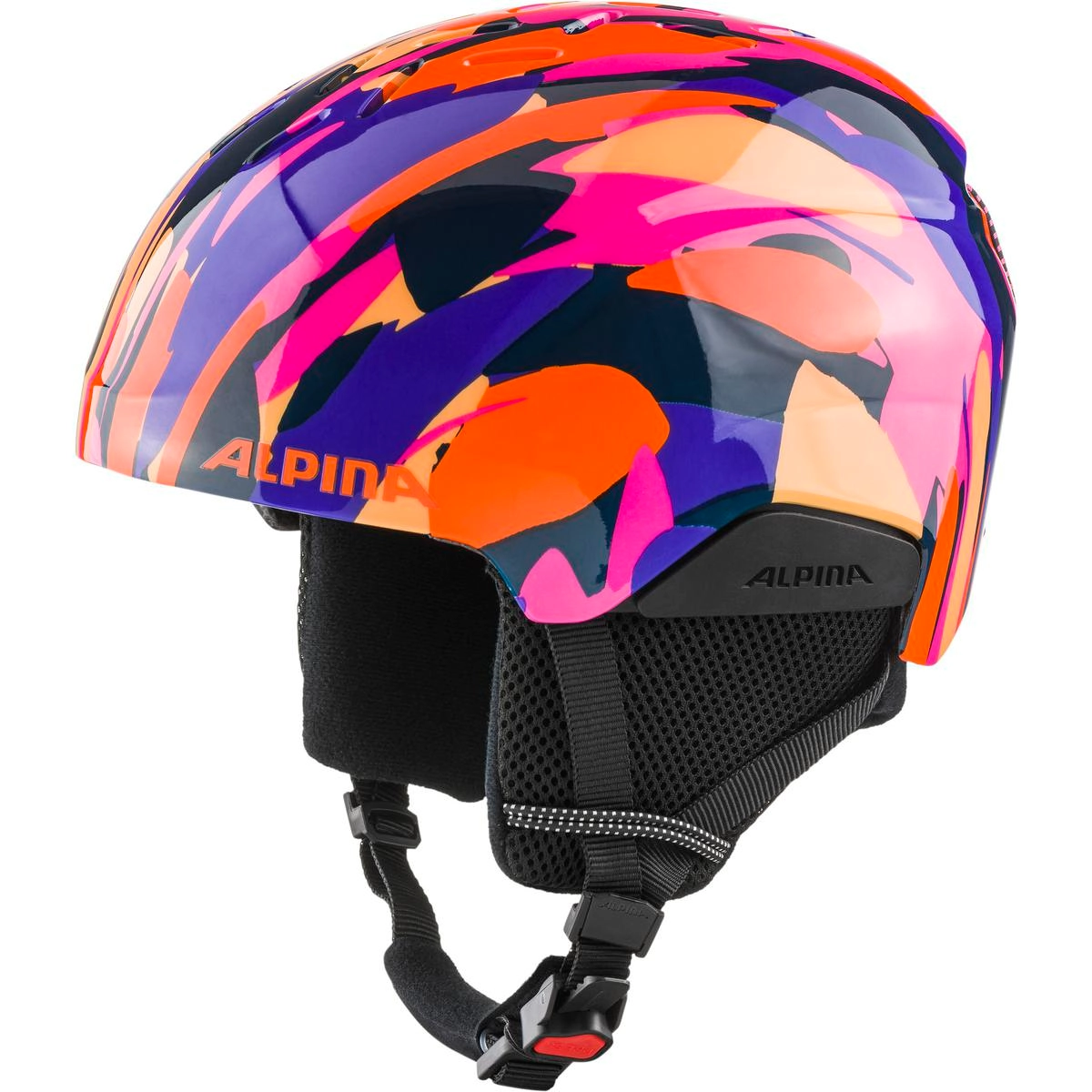 Casque de Ski Alpina Enfant Pizi Rose/Orange Blue Gloss