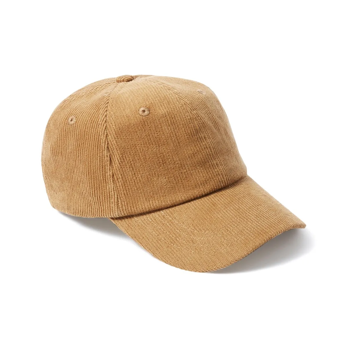 Casquette en velours camel