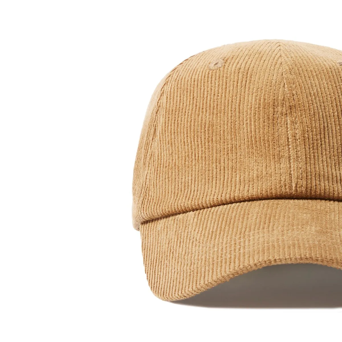 Casquette en velours camel