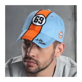 Casquette Grand Prix ciel orange 69