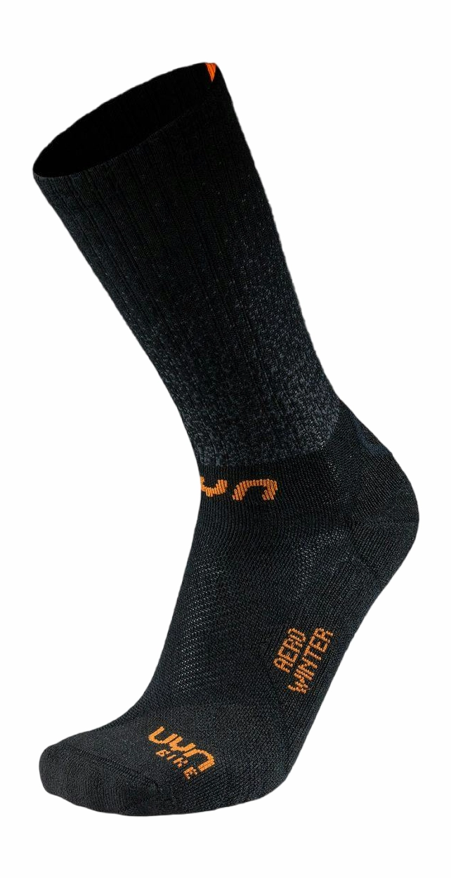 Chaussette de Vélo UYN Homme Aero Winter Black Orange