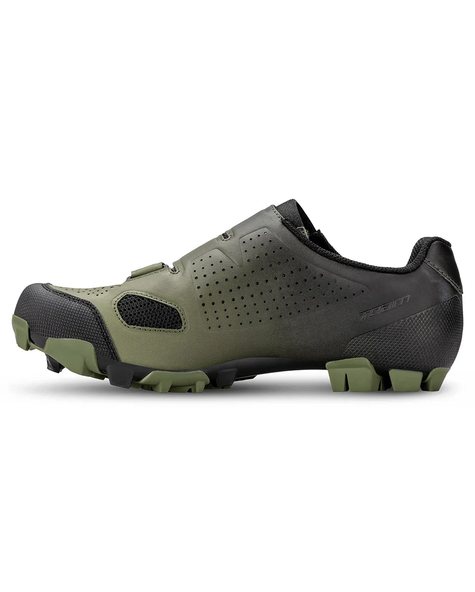 Chaussures VTT Homme MTB TEAM BOA® Vert Sapin/Noir