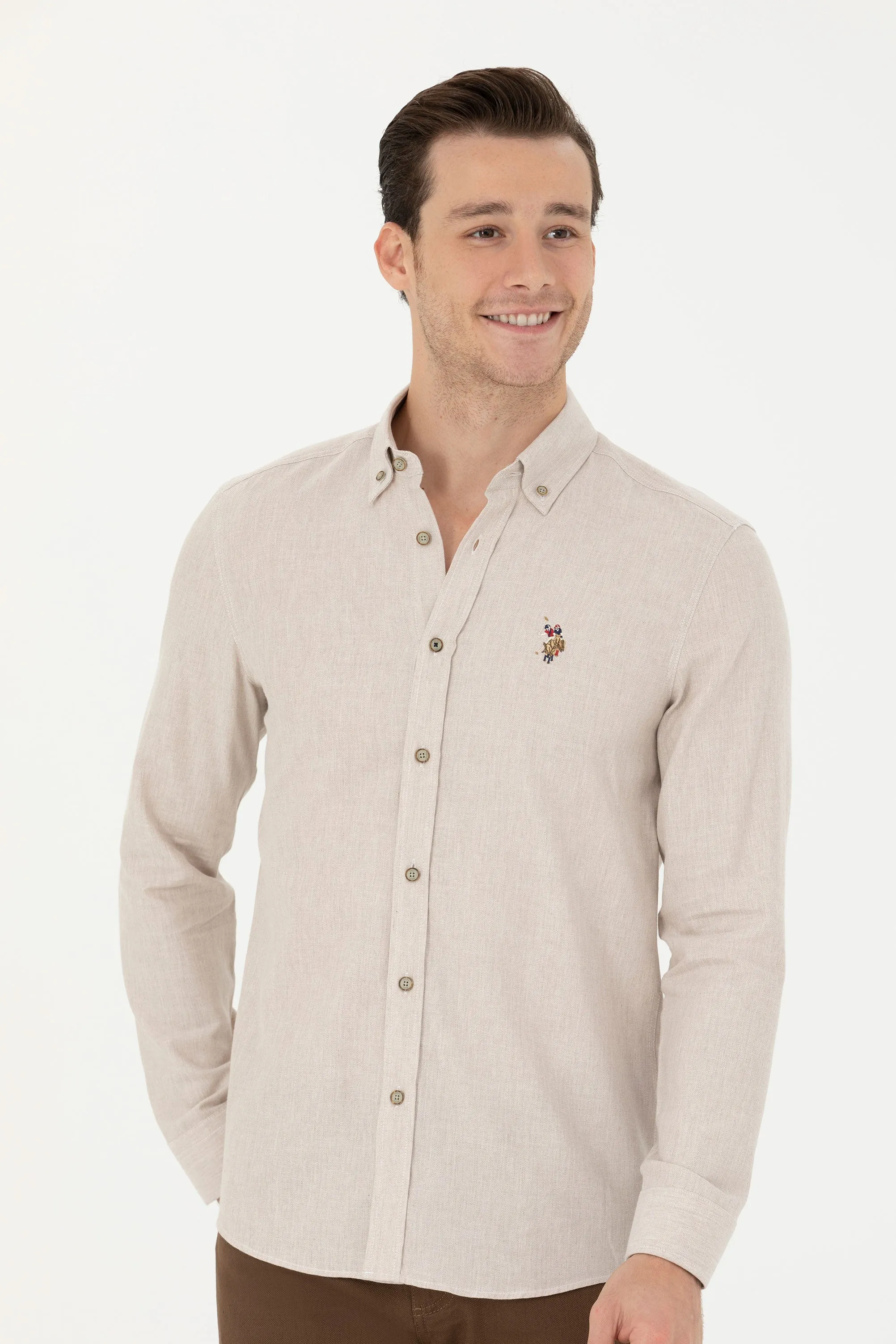 CHEMISE AKIS BEIGE-1672287VR011