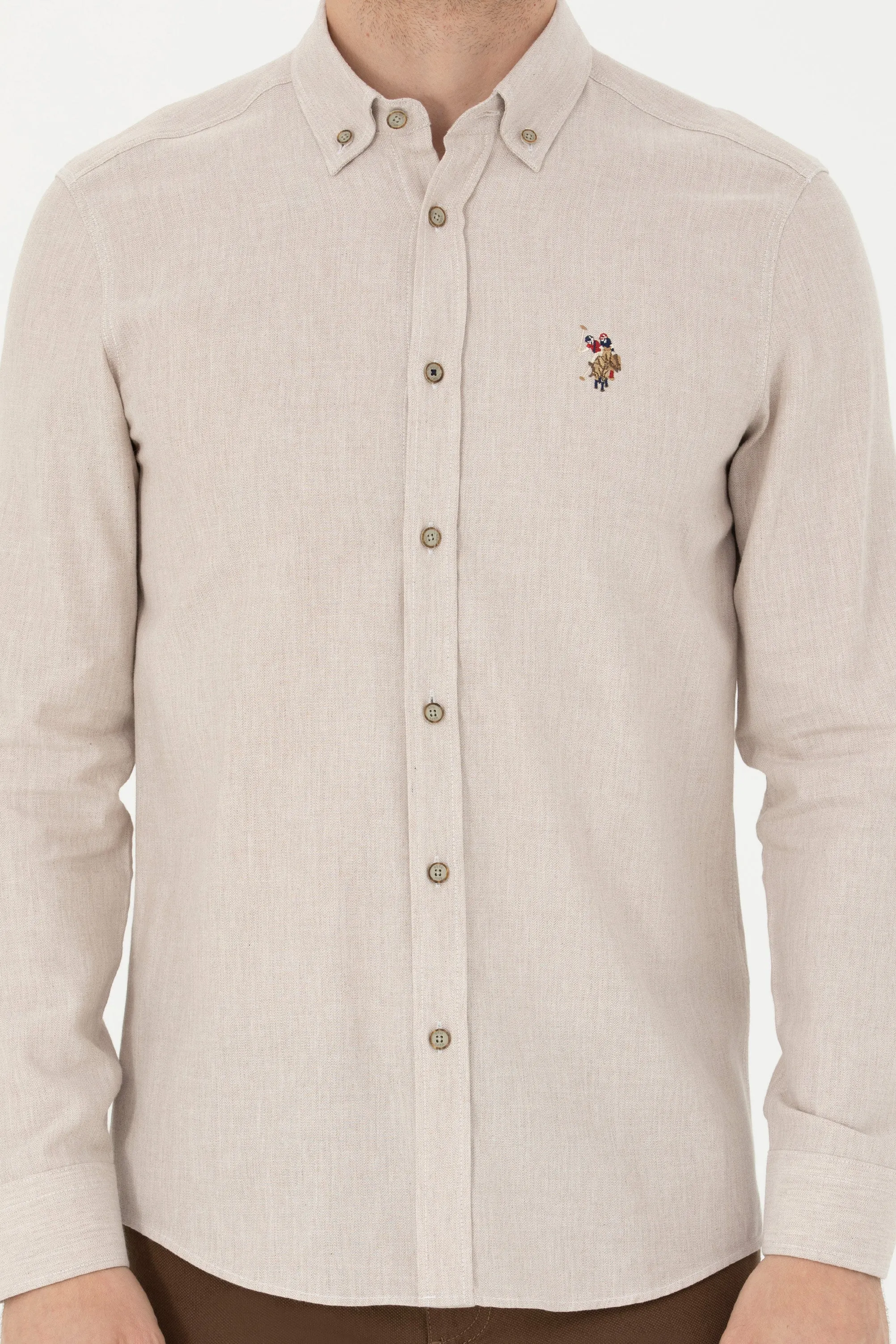 CHEMISE AKIS BEIGE-1672287VR011