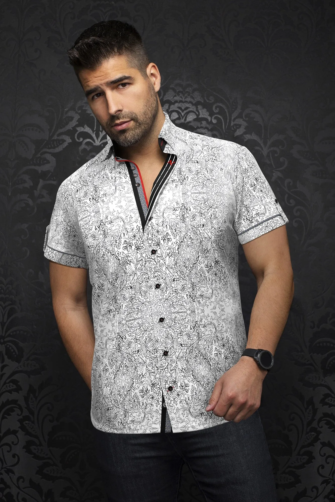 Chemise Au Noir | WAKE(SS) Blanc Noir