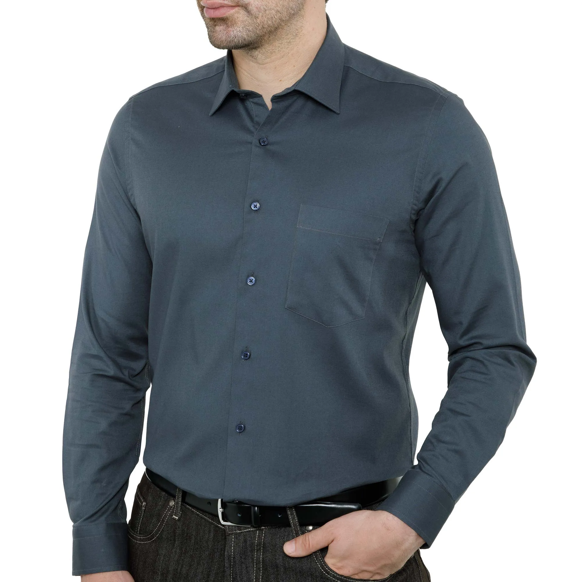 Chemise coton extensible