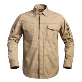 Chemise de combat Fighter couleur tan ou vert kaki