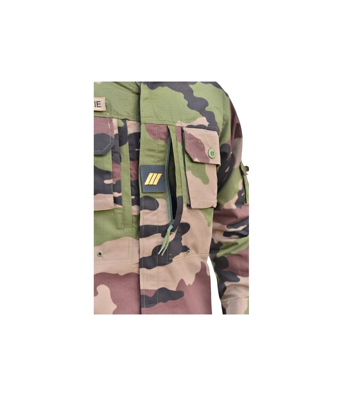 Chemise de combat militaire anti-infrarouge et moustiques camo CE ARES