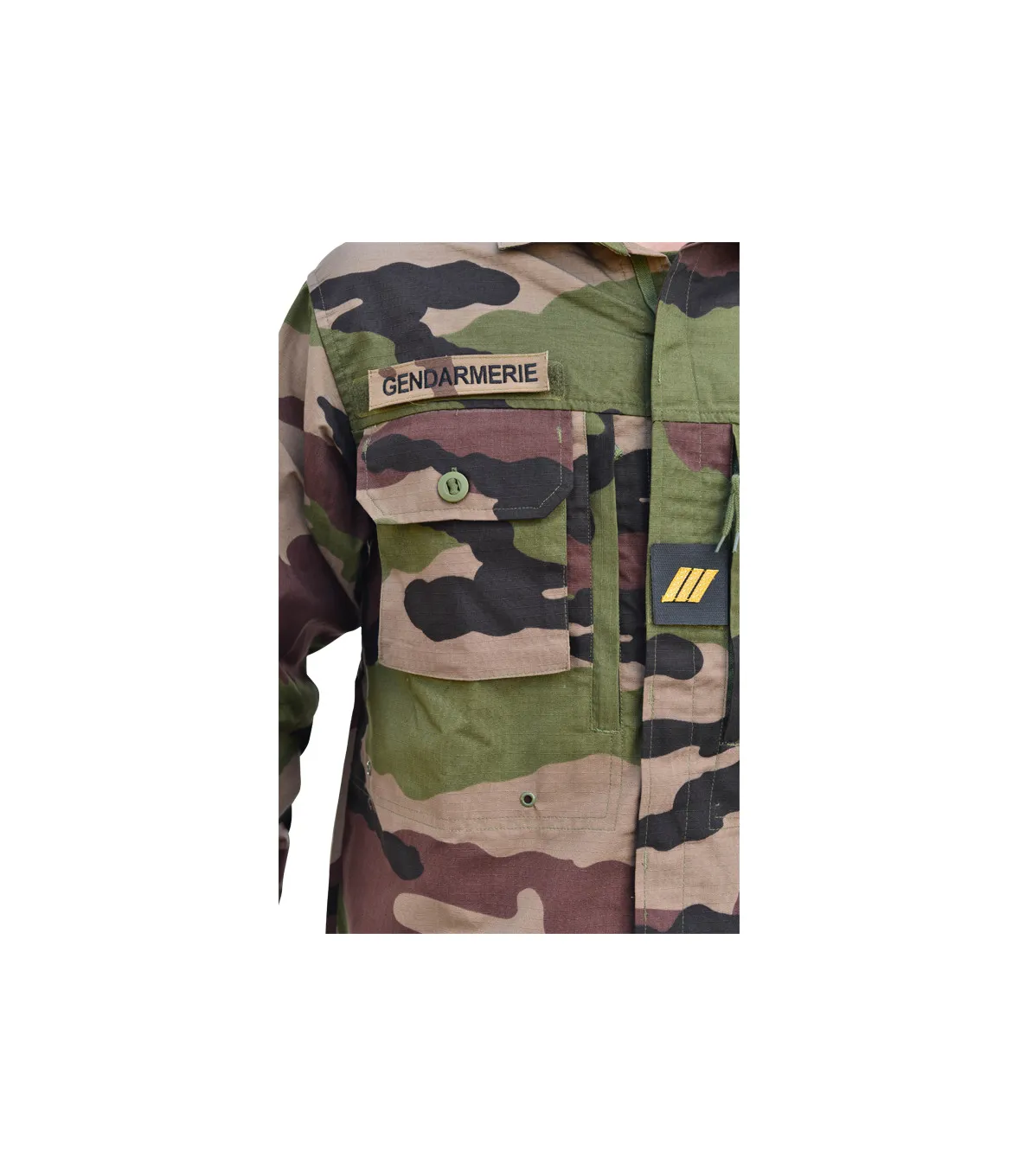 Chemise de combat militaire anti-infrarouge et moustiques camo CE ARES