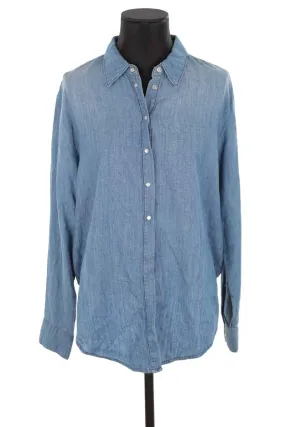 Chemise en coton Bash bleu. Matière principale coton. Taille 38.