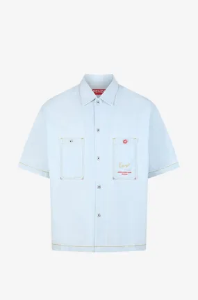 Chemise à manches courtes en coton Hawaï