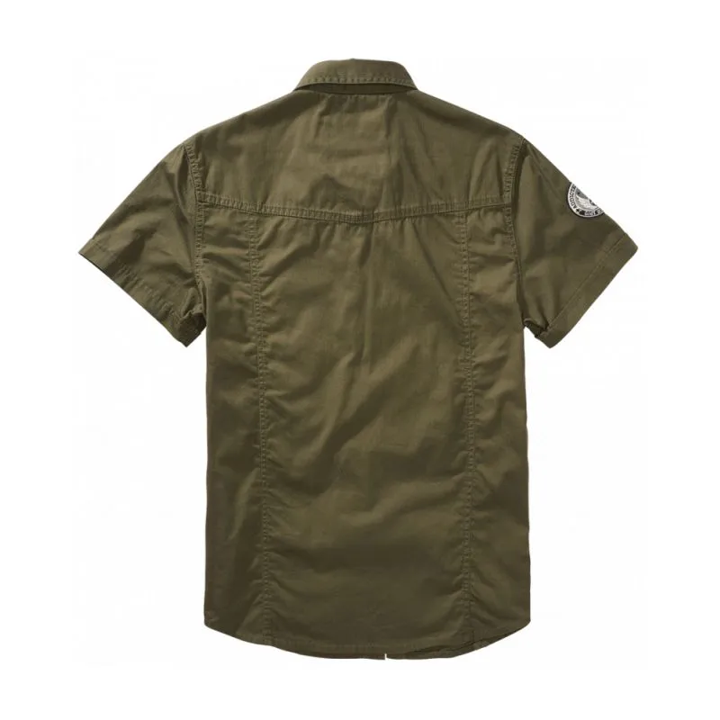 Chemise à manches courtes Luis vintage olive - Brandit