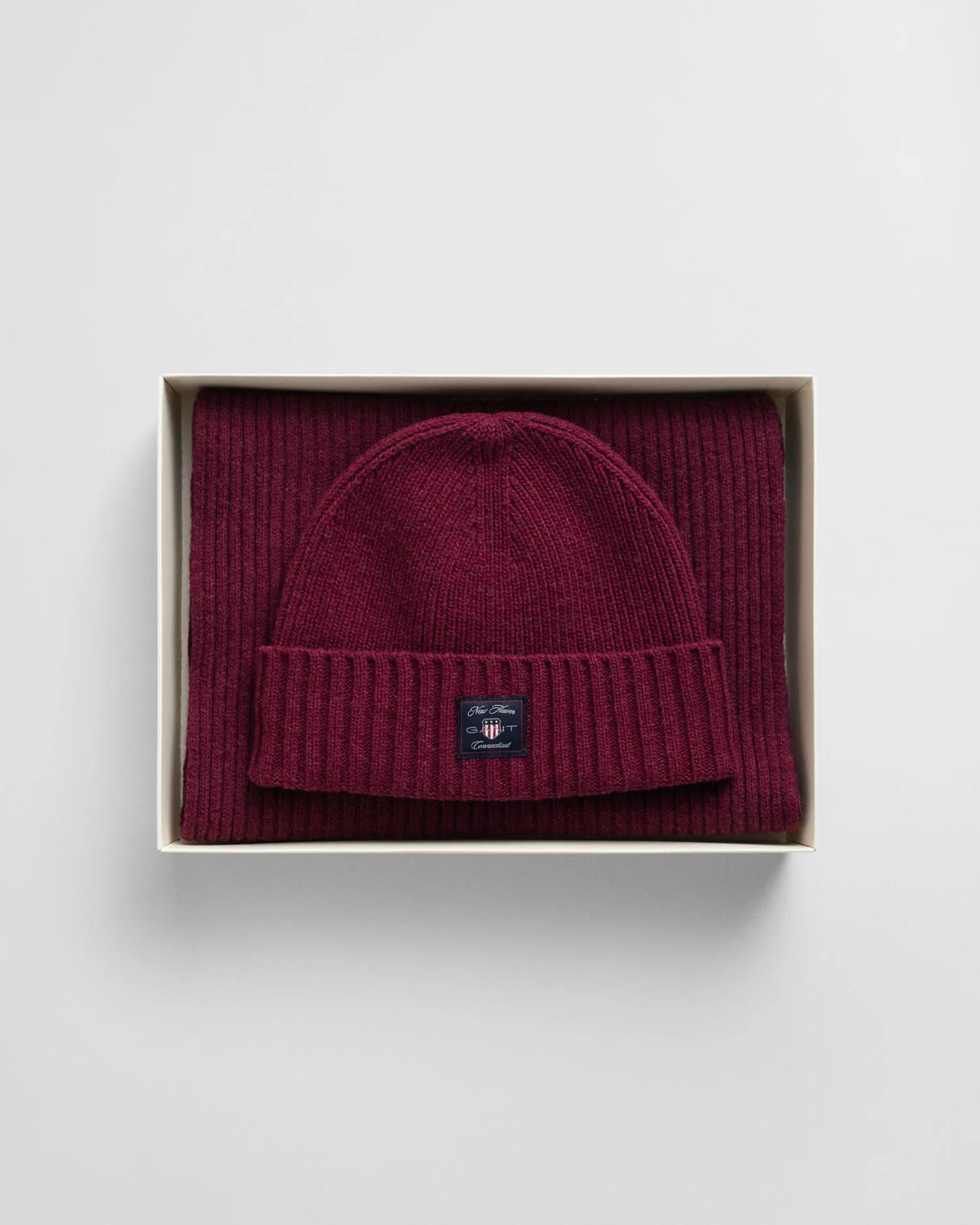 Coffret cadeau bonnet et écharpe en laine Teens