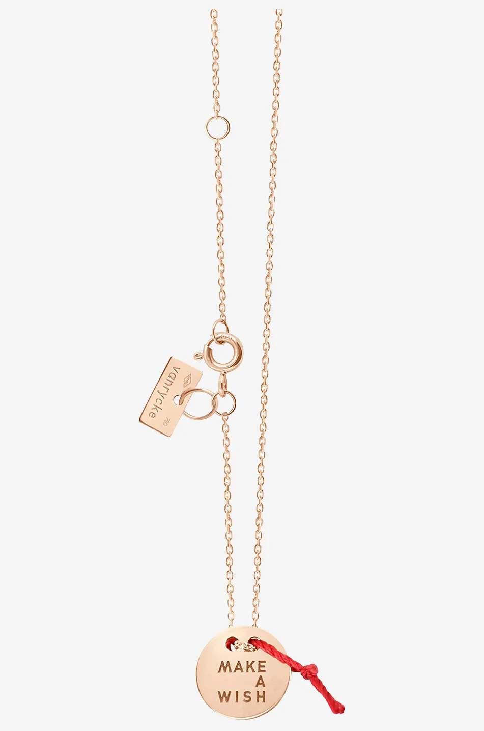 Collier en or rose Make A Wish