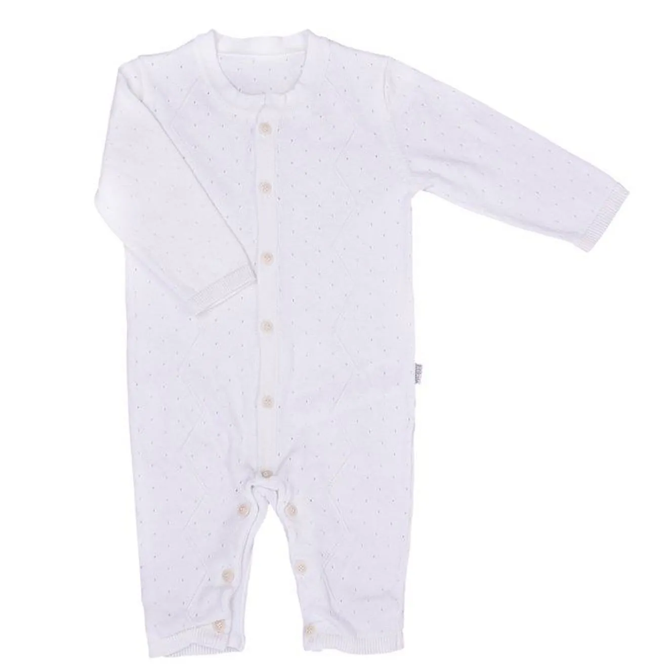 Combinaison bébé en tricot de coton bio beige - Sevira Kids