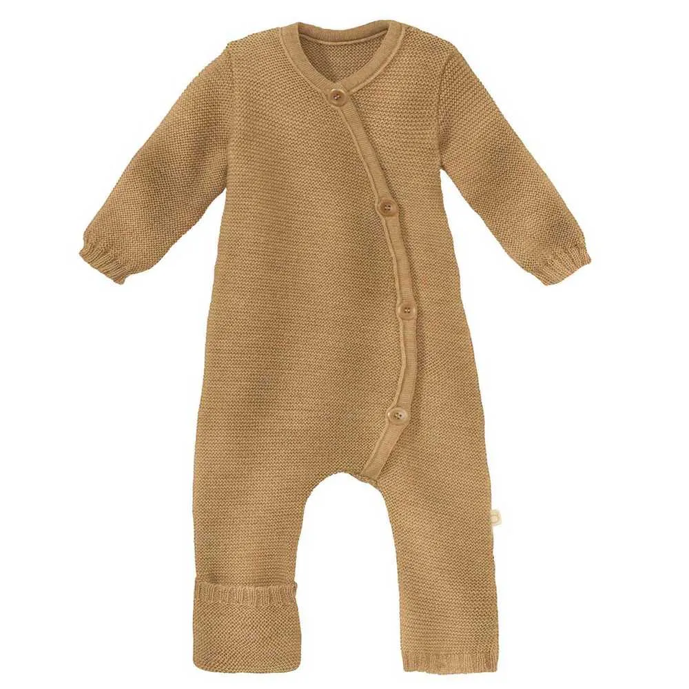 Combinaison bébé en tricot de laine mérinos bio Disana