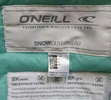 Combinaison de ski fille O'Neill T. 140