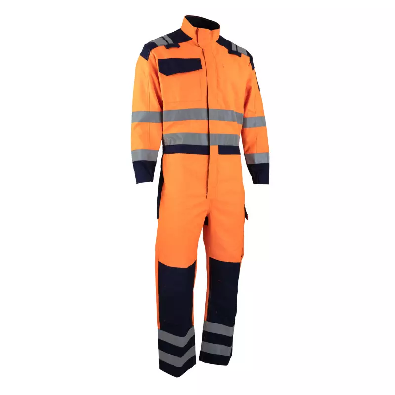 Combinaison haute visibilité ATEX Risk Pratic - orange/ bleu - LMA - 4156