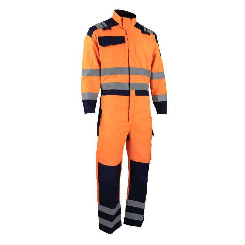 Combinaison haute visibilité ATEX Risk Pratic - orange/ bleu - LMA - 4156