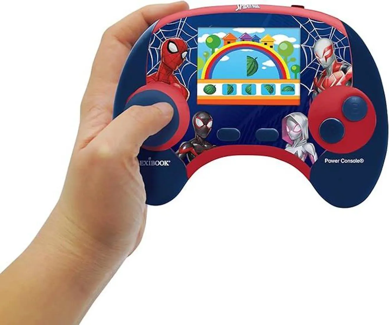 Console éducative bilingue Spider-Man avec écran LCD FR-EN bleu - Lexibook