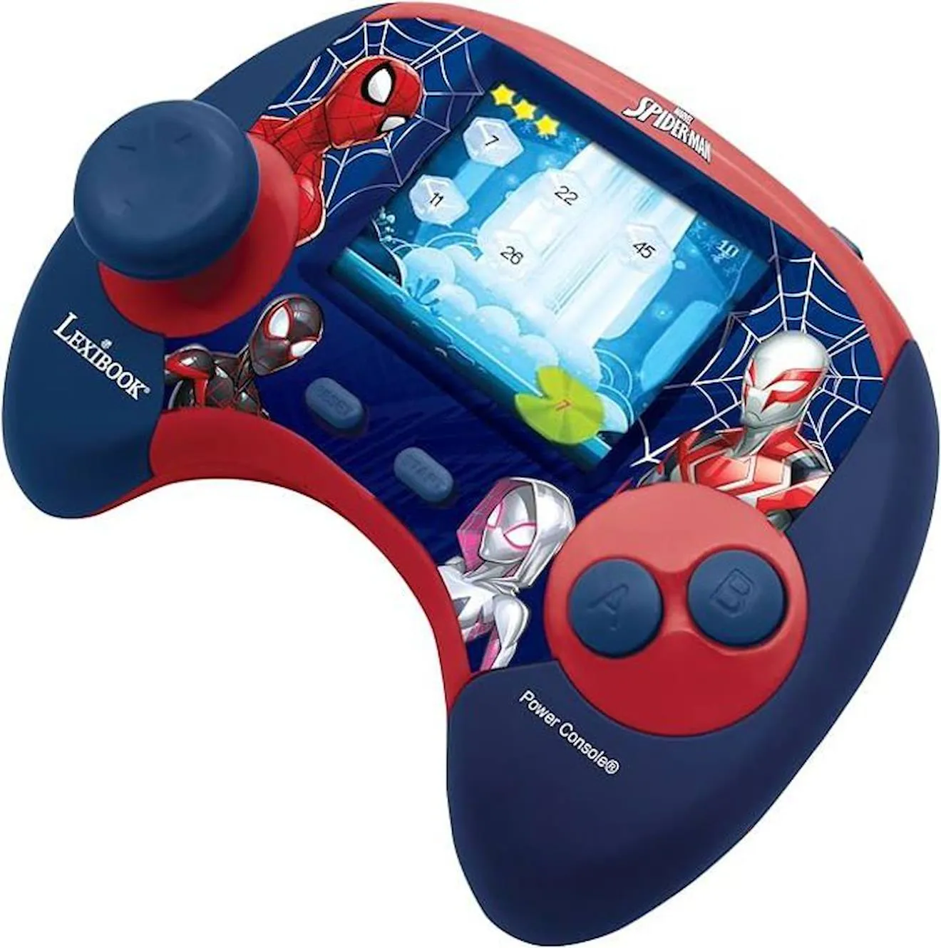 Console éducative bilingue Spider-Man avec écran LCD FR-EN bleu - Lexibook